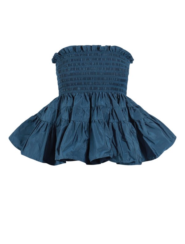 Vittlr Taffeta Peplum Top